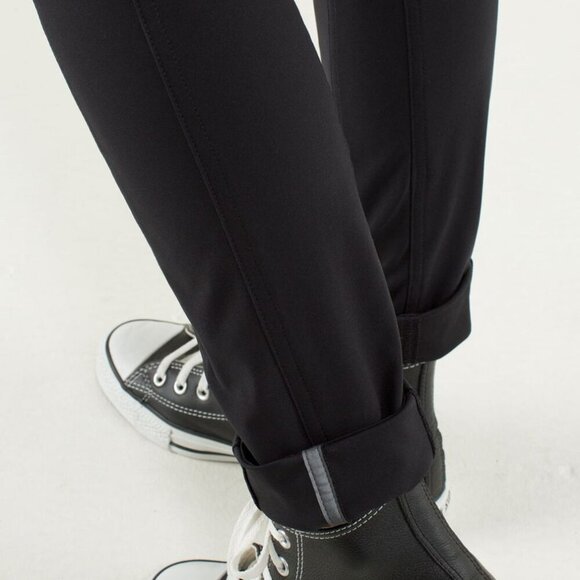 Lululemon Bust A Move Pants Moto Slim Fit Reflective Stretchy Black Size 4 - Picture 5 of 11